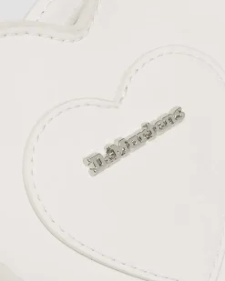 Vegan Mini Heart Shaped Bag in White