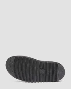 Voss II Athena Leather Strap Sandals in Black