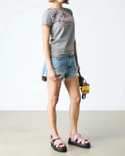 Voss II Athena Leather Strap Sandals in Dusty Rose