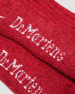 WARMWAIR ORGANIC COTTON BLEND SOCKS in Vibrant Red