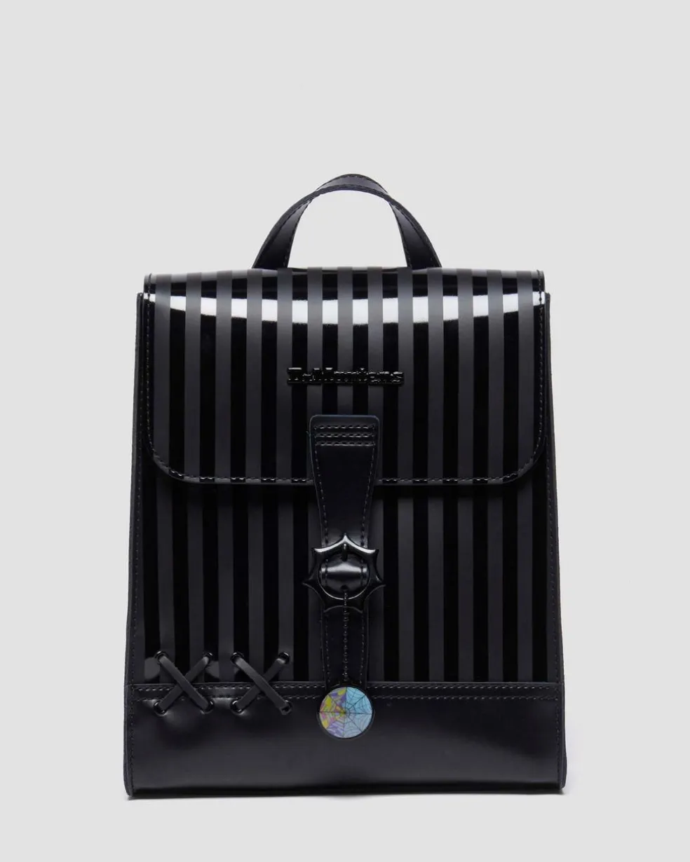 WEDNESDAY LEATHER MINI BACKPACK in Black