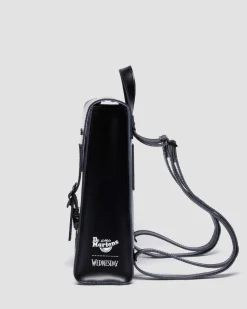 WEDNESDAY LEATHER MINI BACKPACK in Black