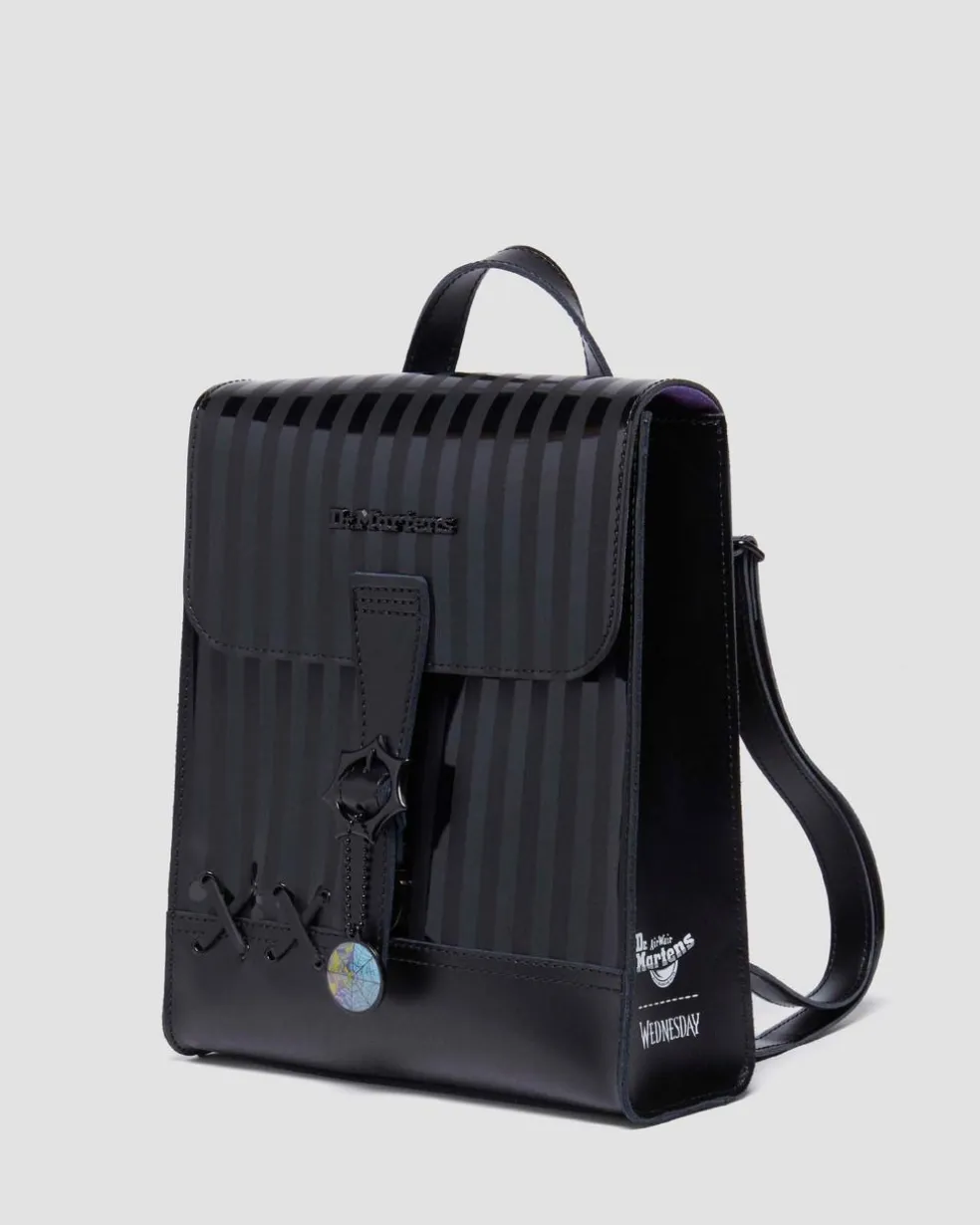WEDNESDAY LEATHER MINI BACKPACK in Black