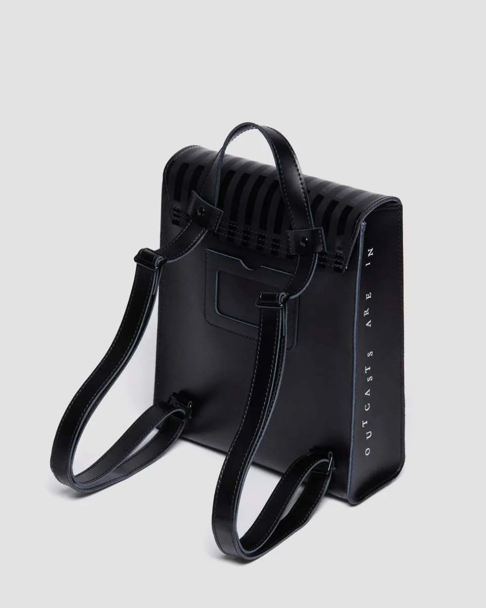 WEDNESDAY LEATHER MINI BACKPACK in Black