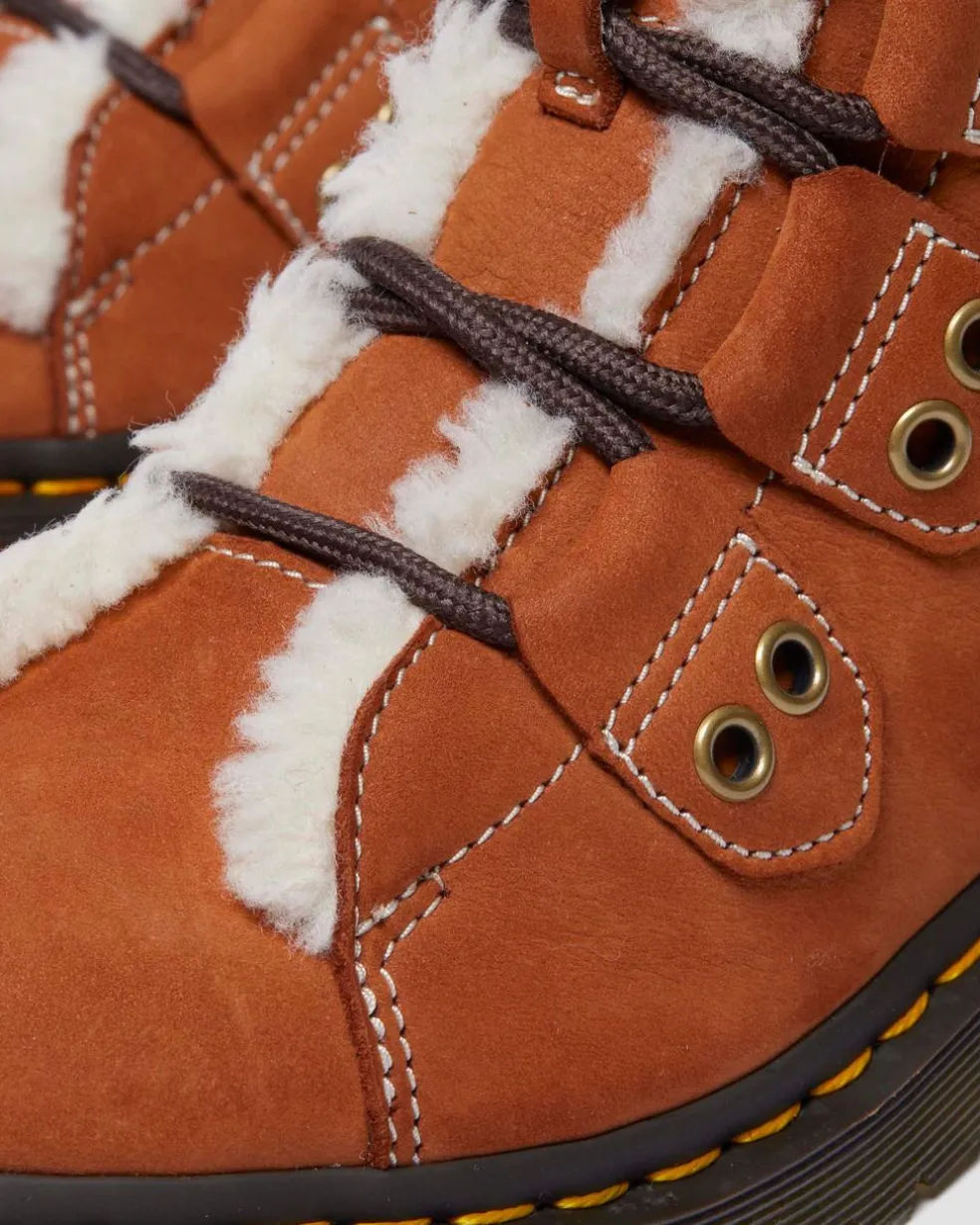 Women's 1460 Lace to Toe Fur Lined Buttersoft Lace Up Boots in Tan