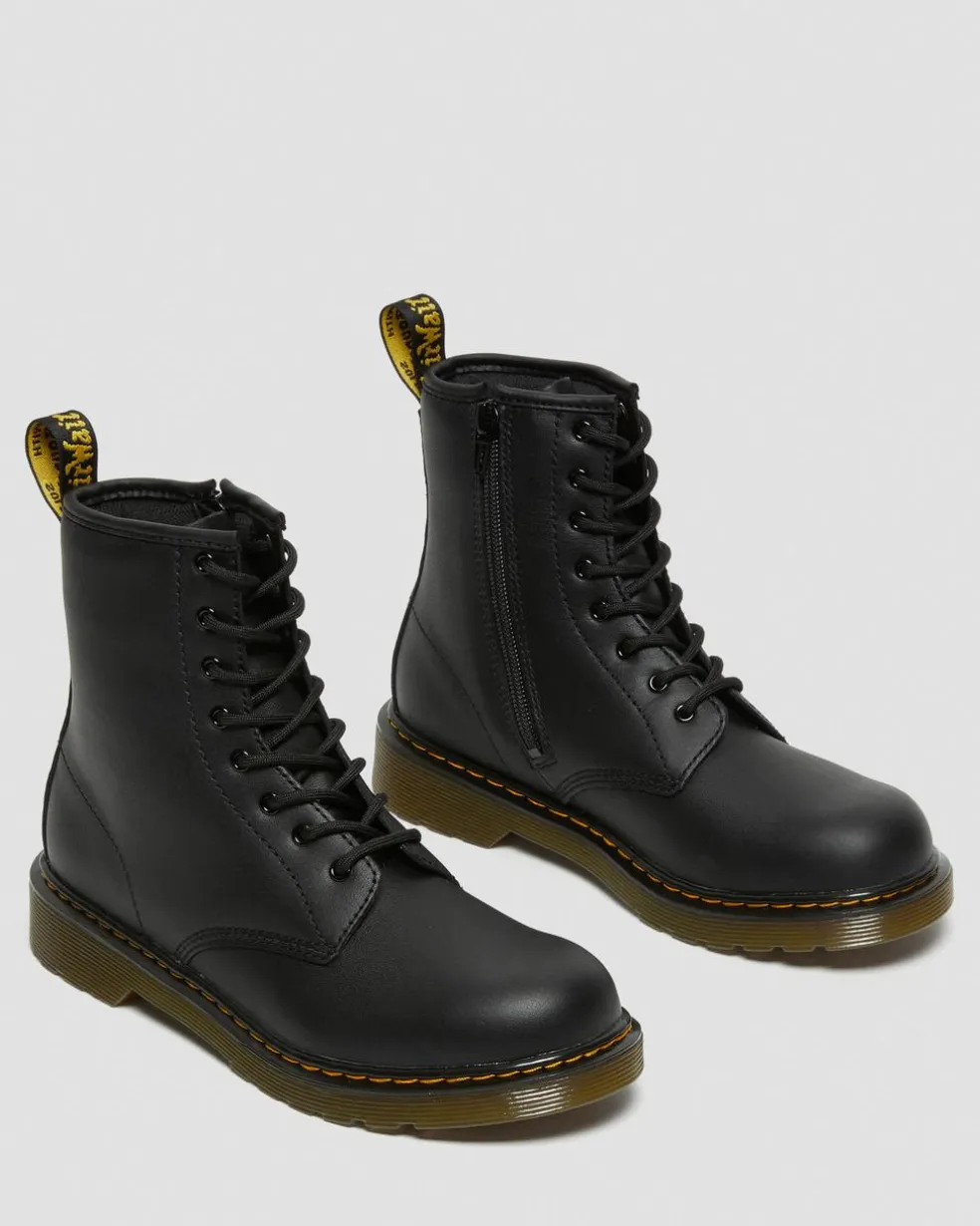 Youth 1460 Softy T Leather Lace Up Boots in Black