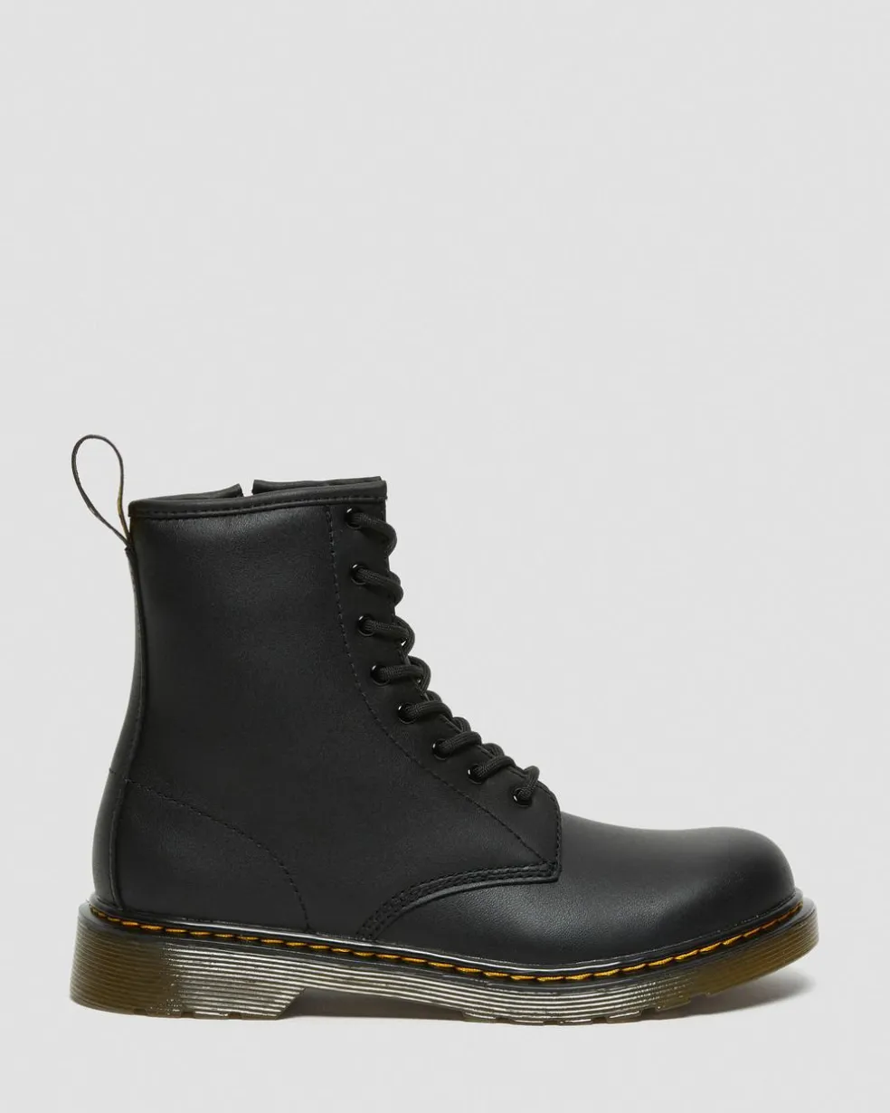Youth 1460 Softy T Leather Lace Up Boots in Black