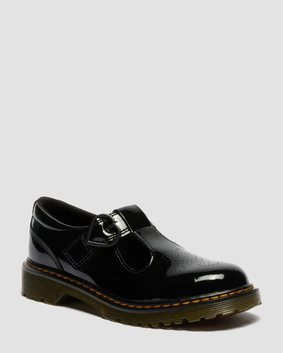 Youth Polly II Heart Patent Leather Shoes