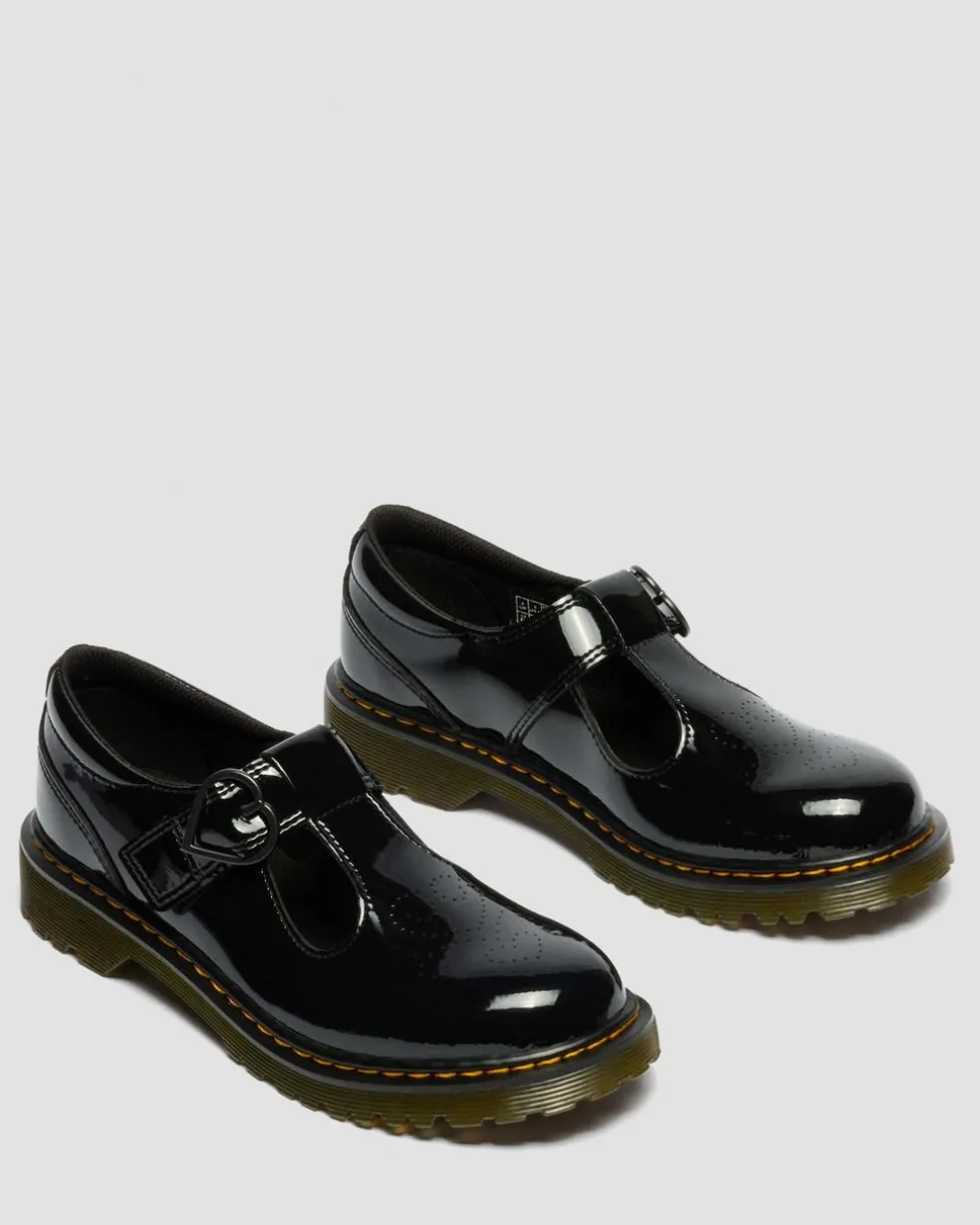 Youth Polly II Heart Patent Leather Shoes