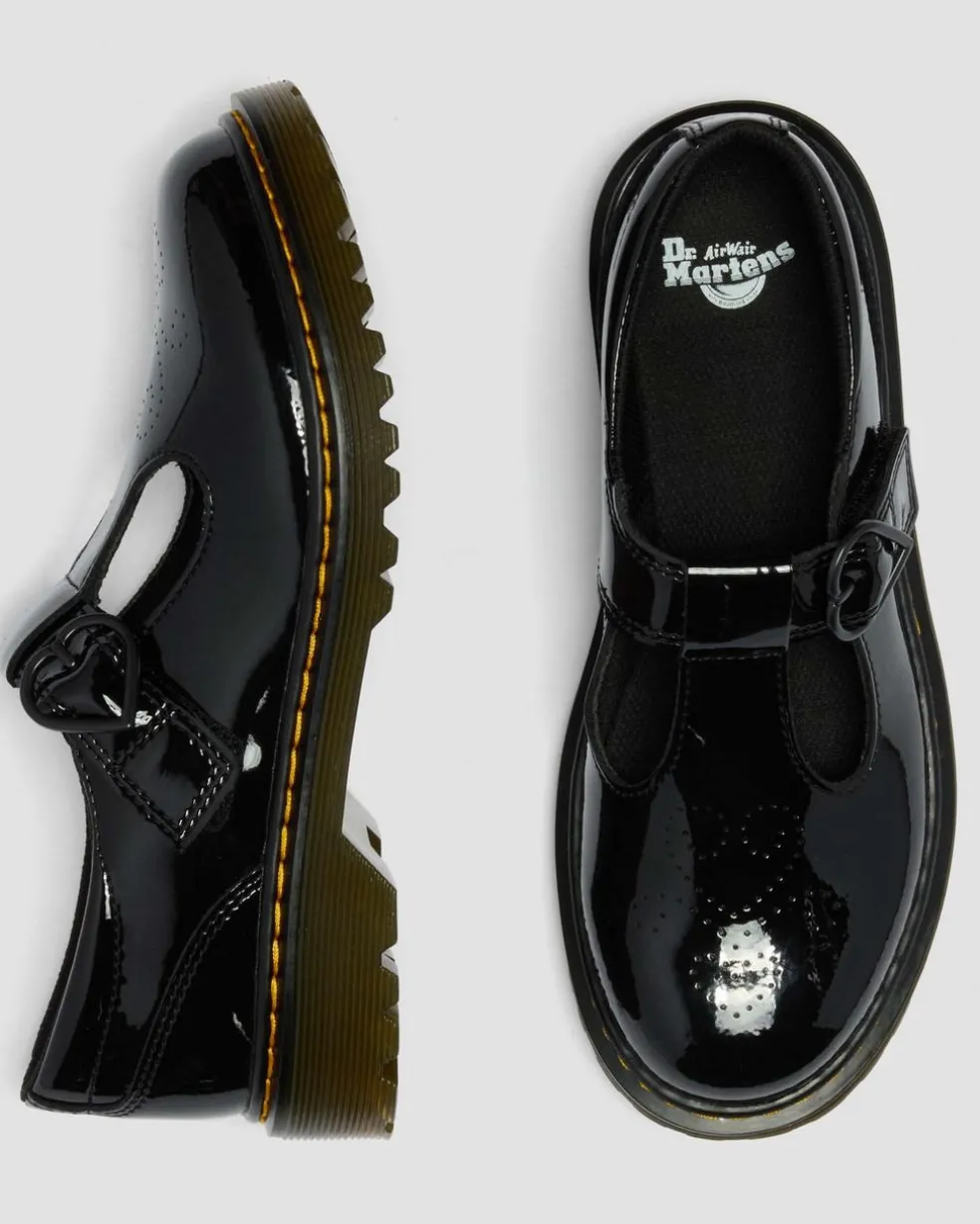 Youth Polly II Heart Patent Leather Shoes