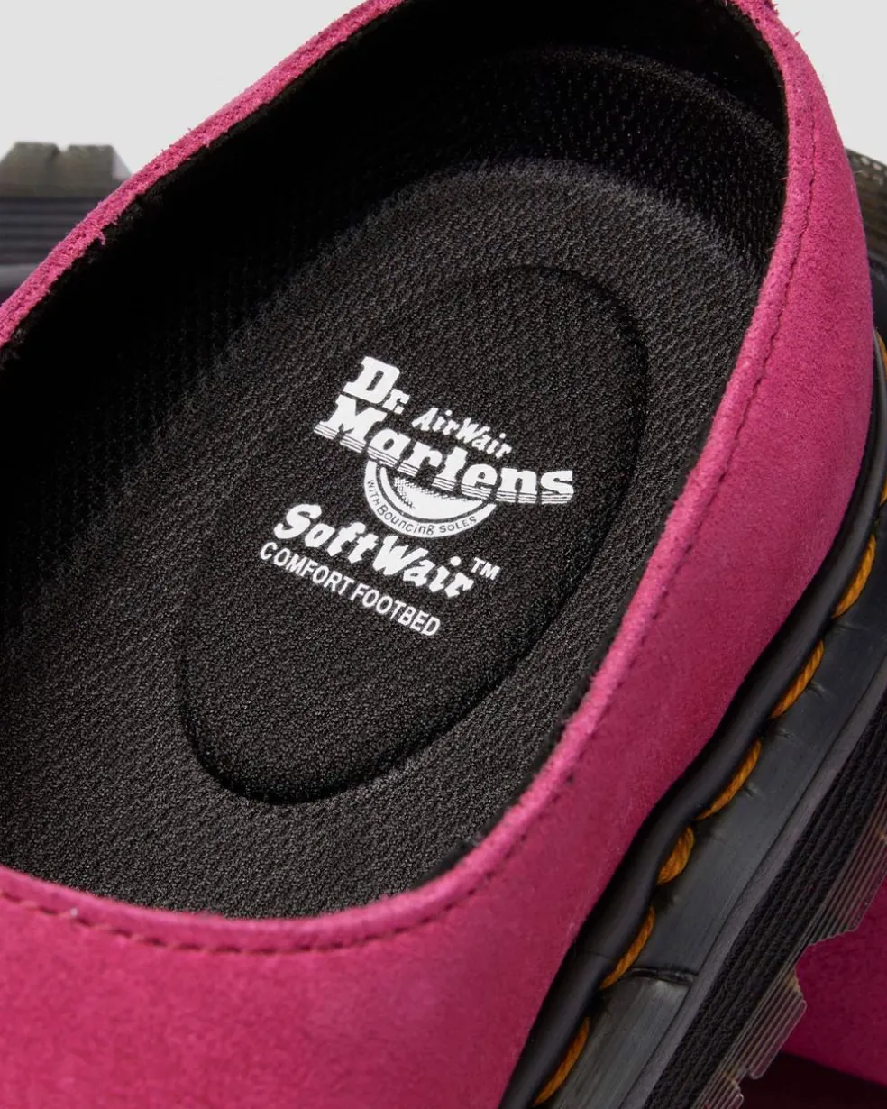 Zebzag Anywair Suede Mules in Fuchsia Pink