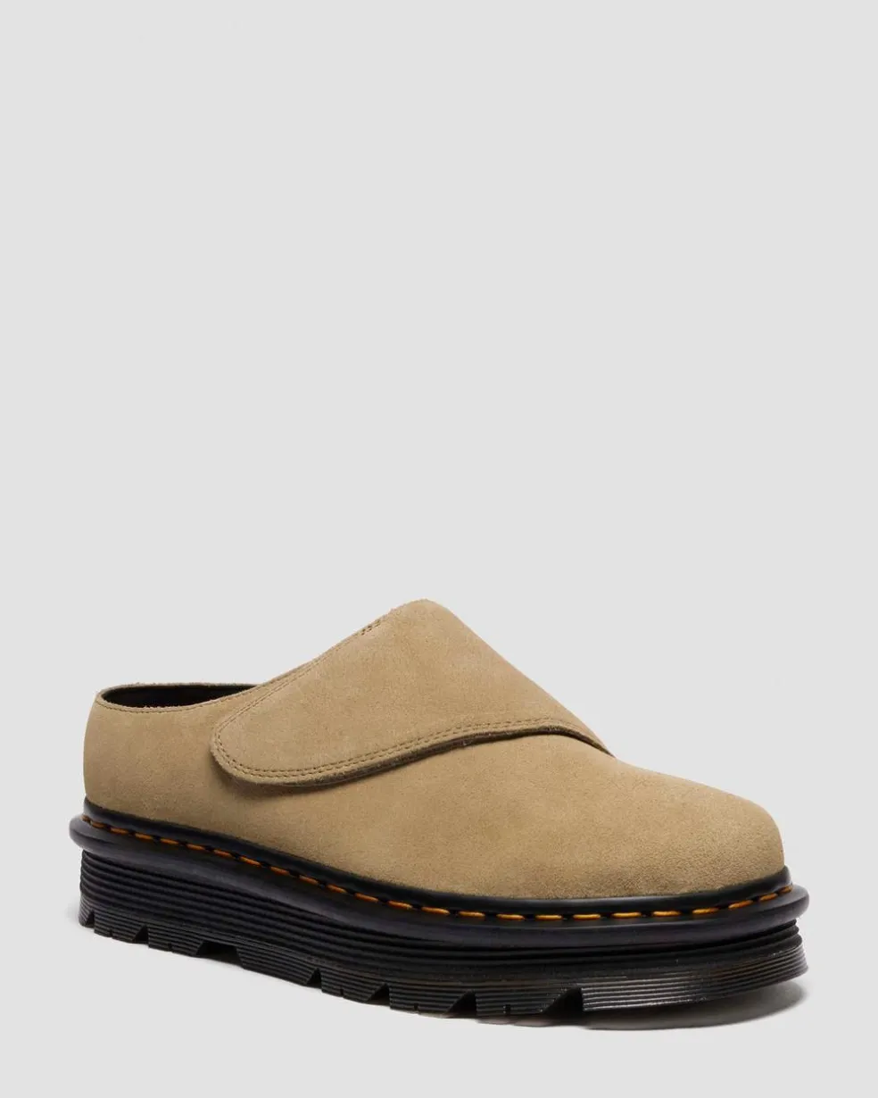 Zebzag Anywair Suede Mules in Savannah Tan