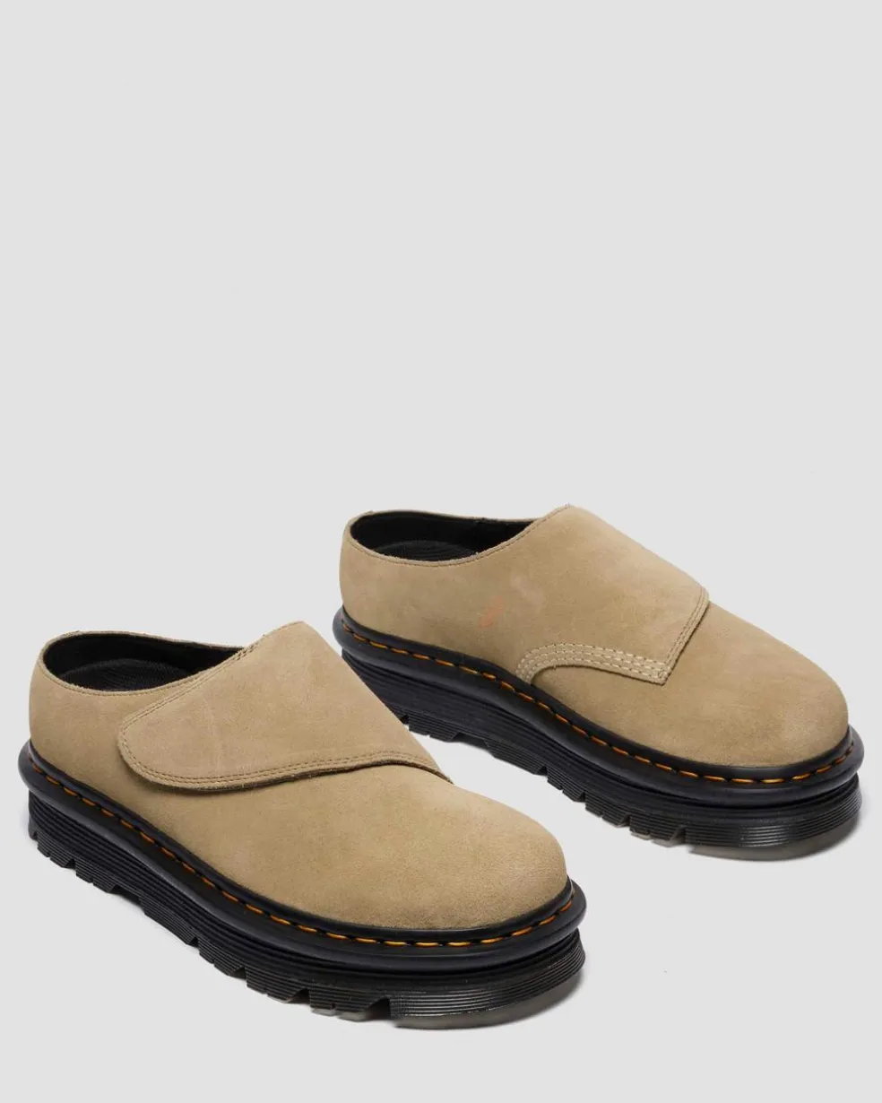 Zebzag Anywair Suede Mules in Savannah Tan