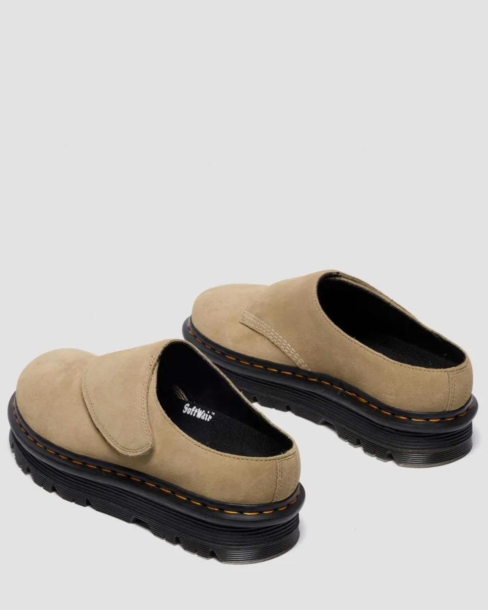 Zebzag Anywair Suede Mules in Savannah Tan