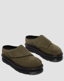 Zebzag Anywair Suede Mules in Olive