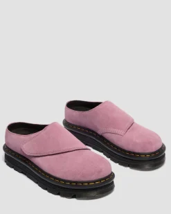 Zebzag Anywair Suede Platform Mules in Dusty Rose