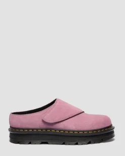 Zebzag Anywair Suede Platform Mules in Dusty Rose