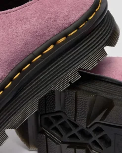 Zebzag Anywair Suede Platform Mules in Dusty Rose