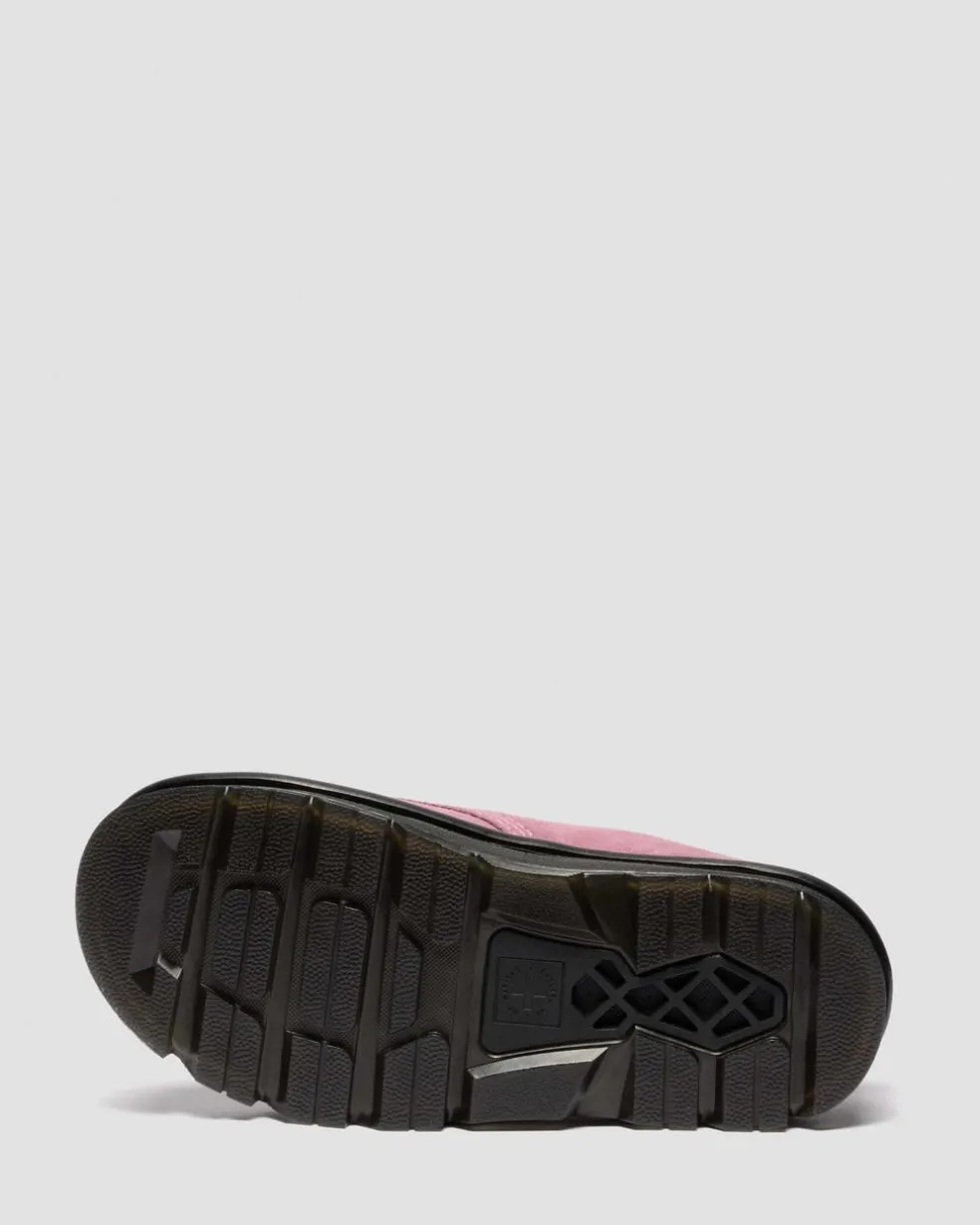 Zebzag Anywair Suede Platform Mules in Dusty Rose