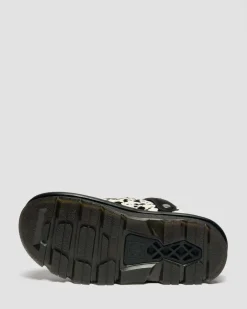 Zebzag Dalmatian Hair On Leather Platform Mules in Cream & Black