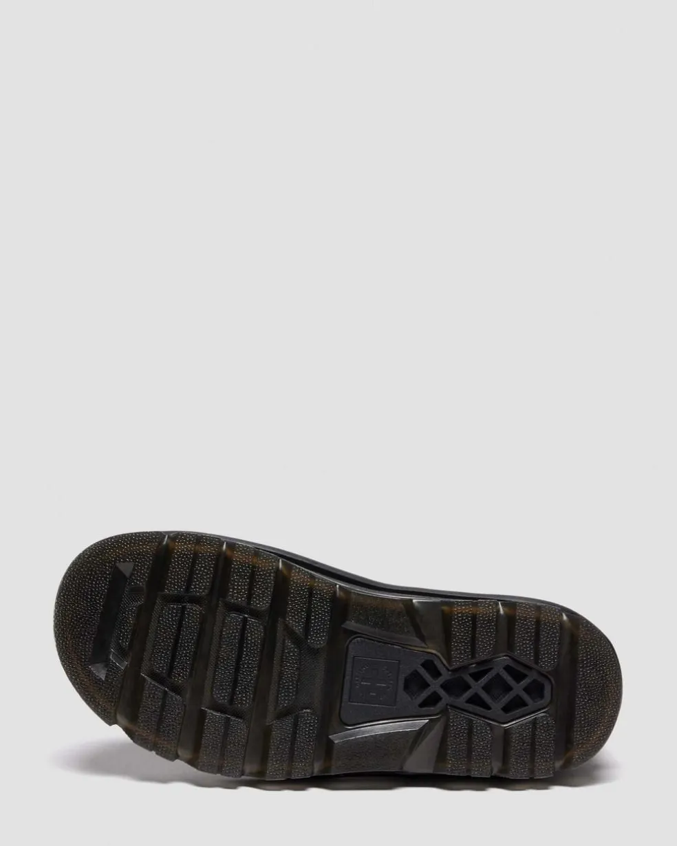 Zebzag Laceless Slip On Leather Boots in Dark Brown