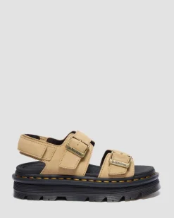 Zebzag Suede Platform Sandals in Savannah Tan