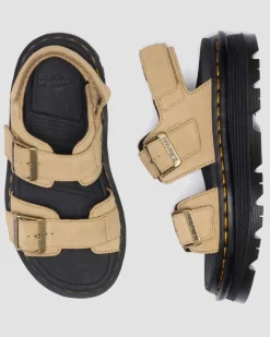Zebzag Suede Platform Sandals in Savannah Tan