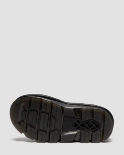 Zebzag Suede Platform Sandals in Black