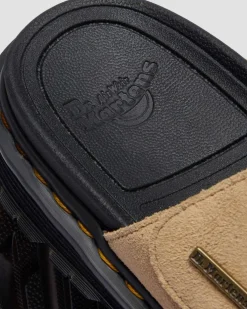 Zebzag Suede Platform Slides in Savannah Tan